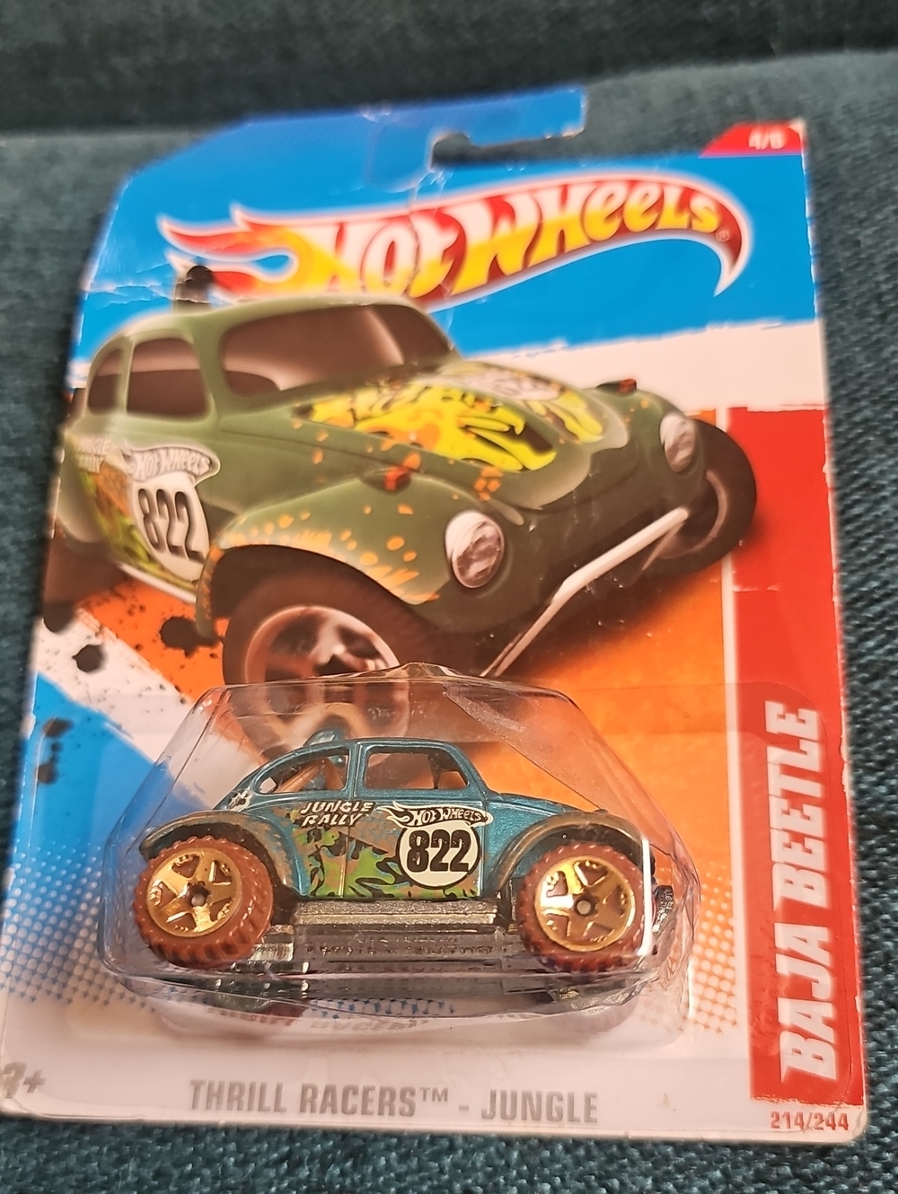 Hot Wheels, Volkswagen Baja Beetle, Thrill Racers, Jungle